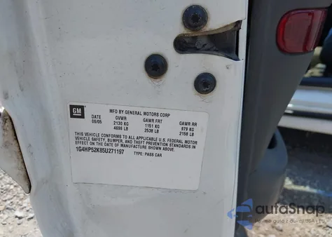 2005 Buick Lesabre Custom from USA, damaged, VIN 1G4HP52K85U271197